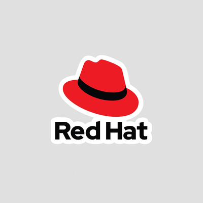 استیکر لوگوی Red Hat