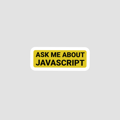 استیکر Ask me about Javascript