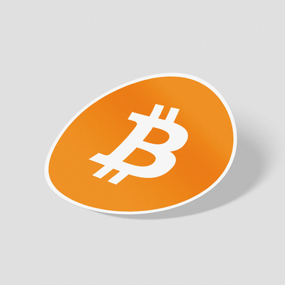 استیکر لوگوی bitcoin گرد