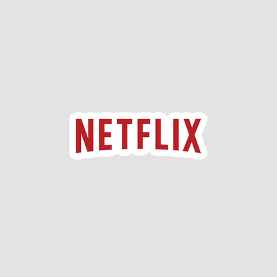 استیکر لوگوی تایپ Netflix