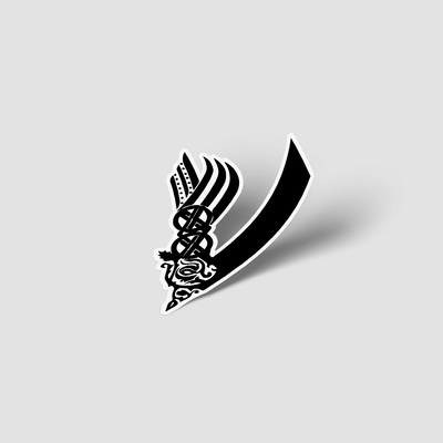 استیکر لوگوی سریال وایکینگ‌ها Vikings logo 