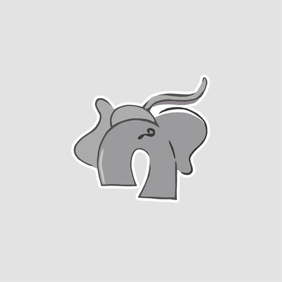 استیکر فیل Elephant