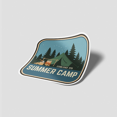 استیکر کمپ تابستانی SUMMER CAMP
