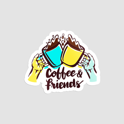 استیکر بهترین دوست ۴ - Coffee and Friends