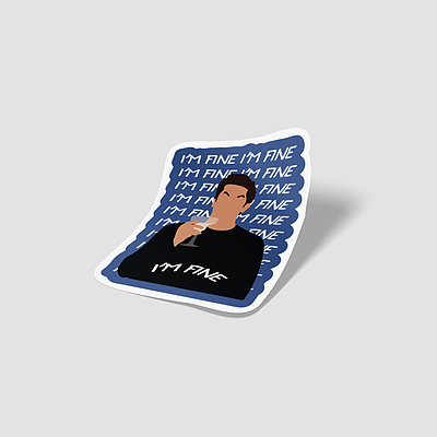 استیکر فرندز I'm Fine