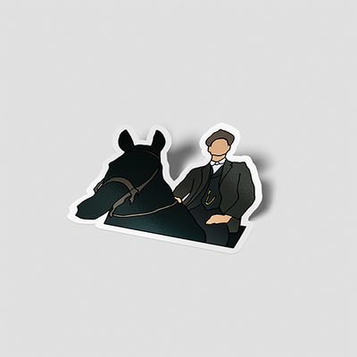 استیکر توماس شلبی سوار بر اسب