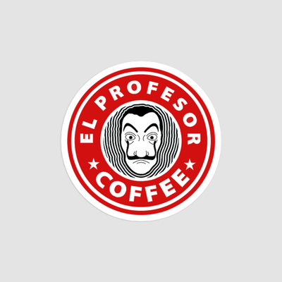 استیکر EL PROFESOR COFFEE